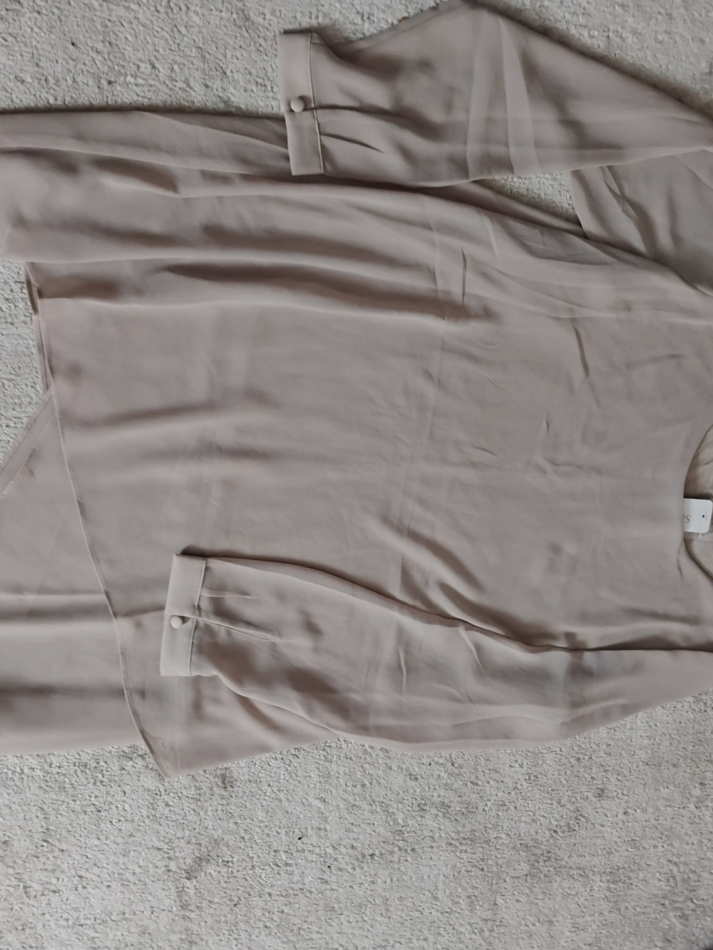 Soft Surroundings Taupe Long-Sleeve Blouse